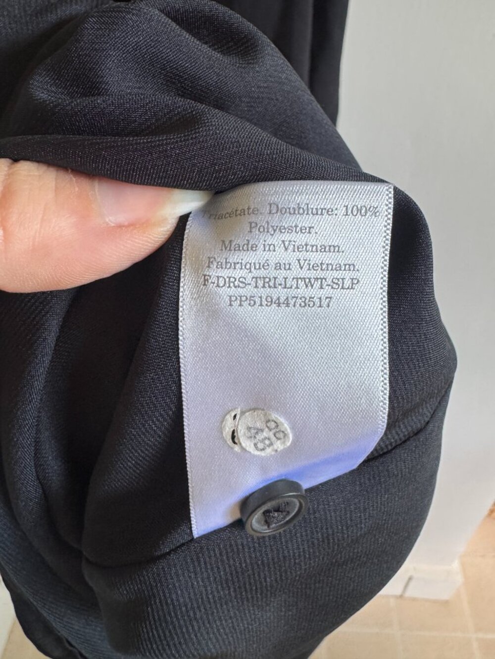 LIKE NEW Everlane The Japanese GOWEAVE Slip Dress Black Sleeveless Square Neck - Picture 8 of 8